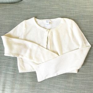 Jacadi Paris cream shrug sweater size 8a